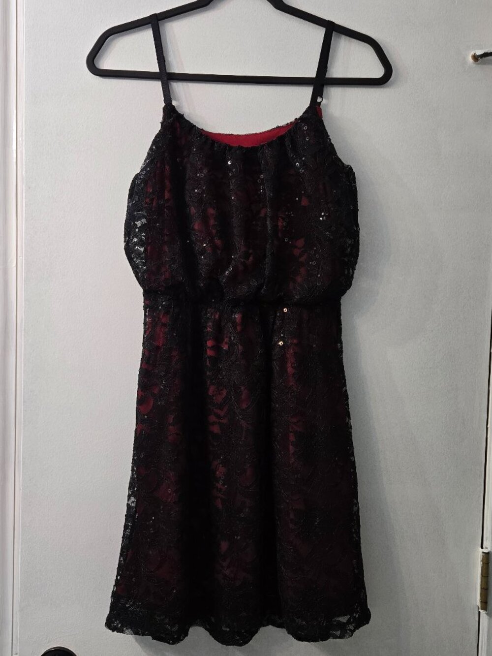 Studio Y Maurices NWT Red black lace whimsigoth Dress Size S party